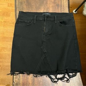 Black jean skirt